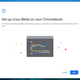 Linux setup should only take a minute or two.